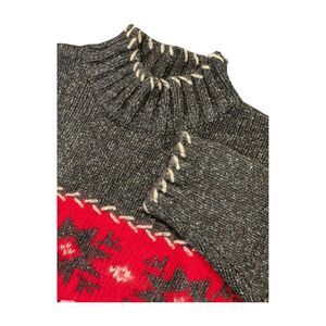 VTG Nomadic Traders Snowflake Sweater Silk Angora Soft Quiet Luxury Women's L‎